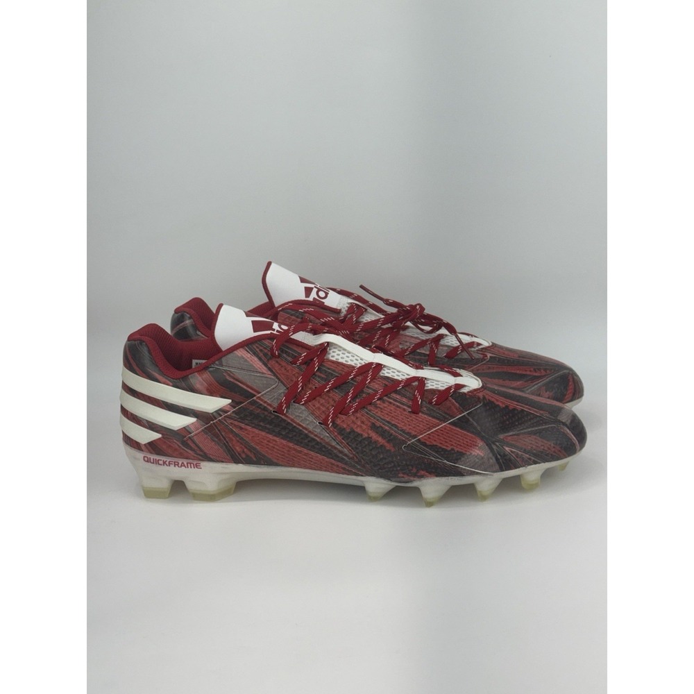 adidas Men's AdiZero 5 Star 5.0 x Kevlar Football Cleats Size 15 Red/White/Black
